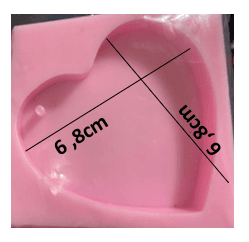 molde para tablet wax corazon ref. 00346