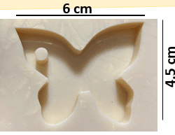 molde para tablet wax mariposa ref. 00346