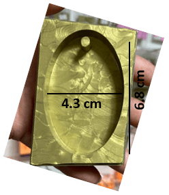 molde para tablet wax ovalo ref. 00346