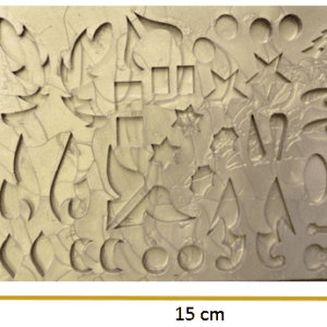 molde aretes y o pendientes x20 ref. 0198