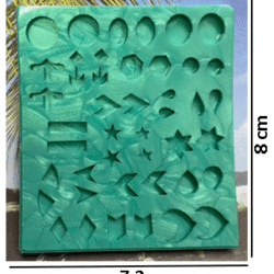molde aretes topitos x 21 ref. 0199
