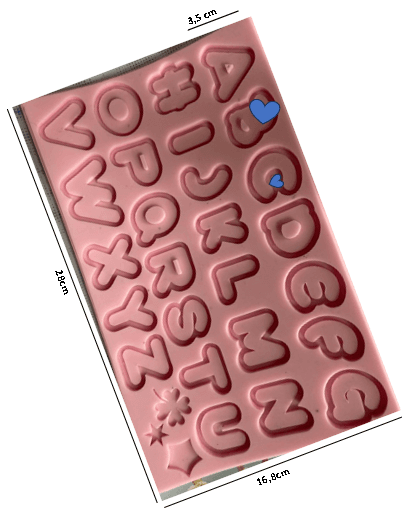 molde abecedario shacker ref. 323