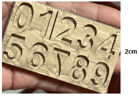 molde abecedario cursivo ref. 360
