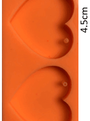 molde corazones x2 ref. 0014