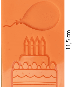 molde globo y torta ref. 0015