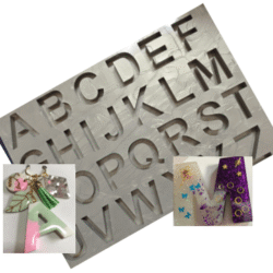 molde abecedario 4cm alto ref. 0049