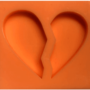 molde corazón partido ref. 0062