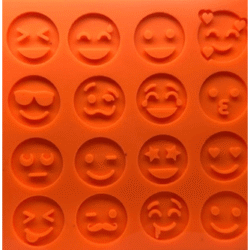 molde caritas emojis feliz x16 ref. 0095