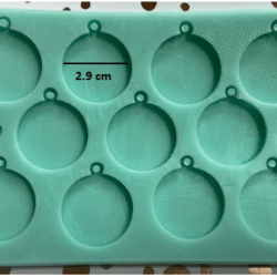 molde placa circulos borlas x11 ref. 0101