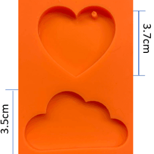 molde placa corazon nube ref. 0104