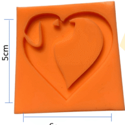 molde placa perro corazon ref. 0106