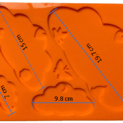 molde nube de recuerdo 3d ref. 0119