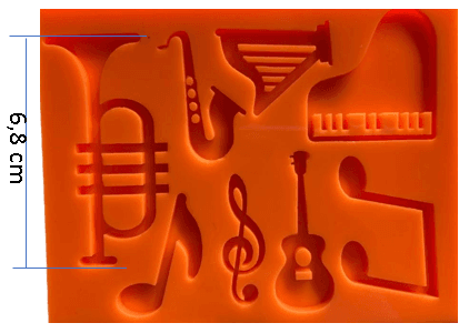 molde el mundo de la musica ref. 0122