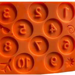 molde placa numeros ref. 0127
