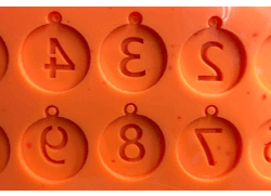 molde numeros 3d ref. 0128