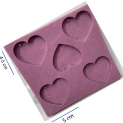 molde corazones x5 ref. 0150