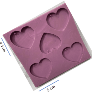 molde corazones x5 ref. 0150