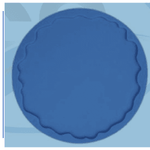 molde bandeja circular tipo geoda ref. 0160