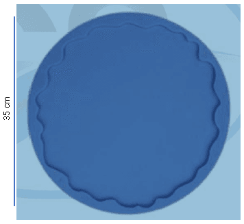 molde bandeja circular tipo geoda ref. 0160