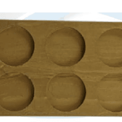 molde placa circulos x10 ref. 0168