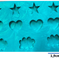 molde corazon estrellas nubes ref. 0240
