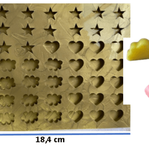 molde corazon estrellas nube x49 ref. 0241