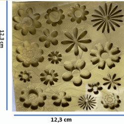 molde flores varias x16 ref. 0243