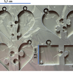 molde corazon rompecabezas amor ref. 0254