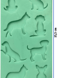 molde perros x8 ref. 0263