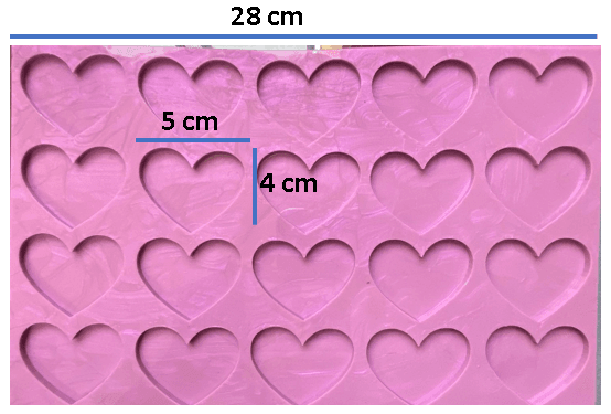 molde corazon x20 ref. 281