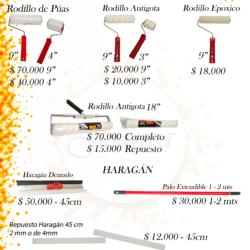 rodillos y haraganes