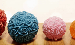molde velones de flores circulares