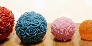 molde velones de flores circulares