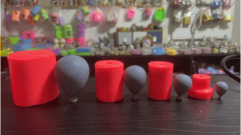molde globos pequeños