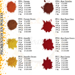 pigmentos brillantes 1