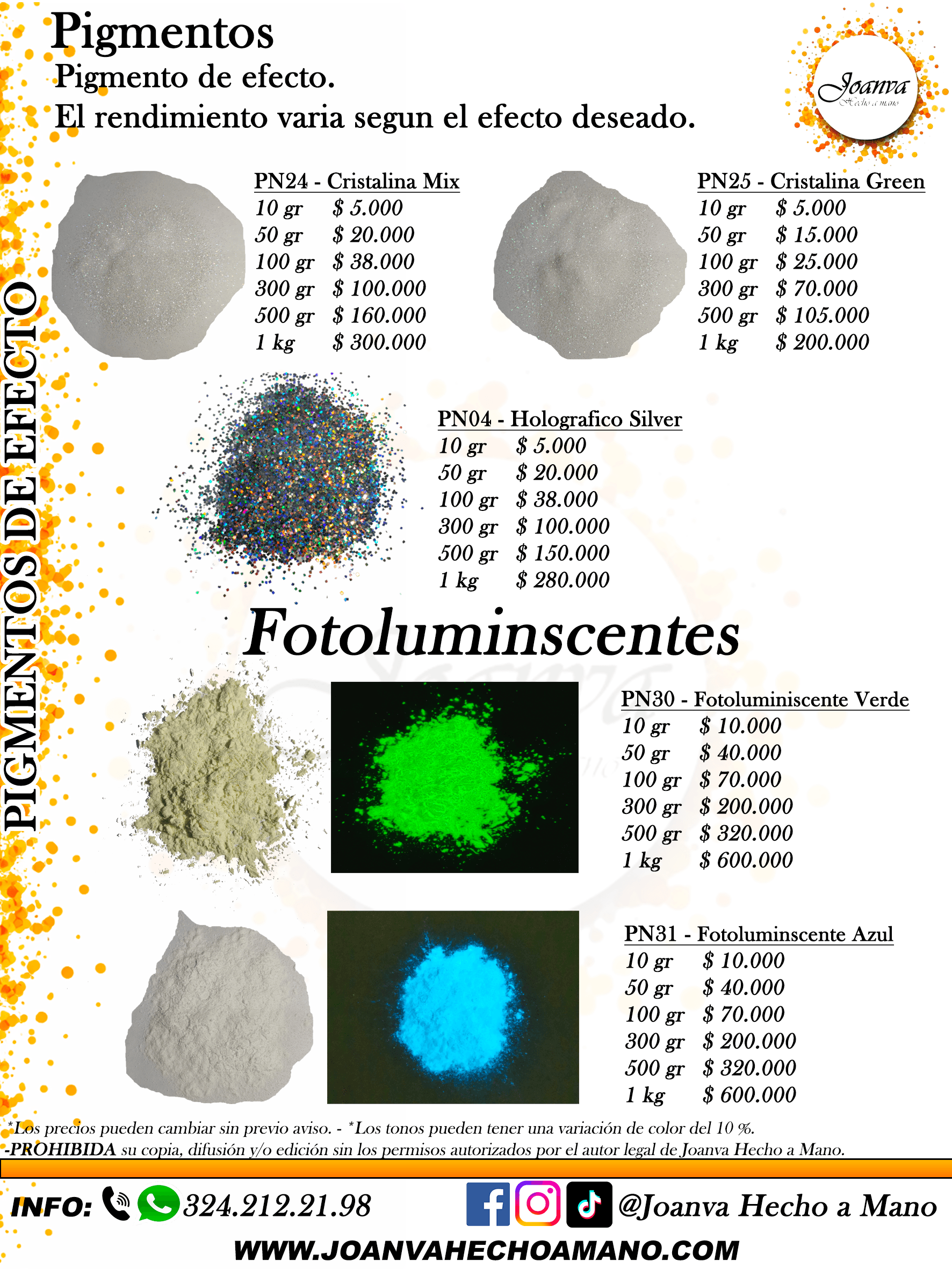 Pigmentos de Efecto