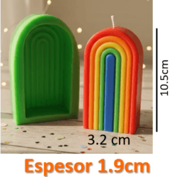 Molde Pila Arcoiris