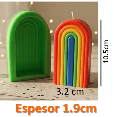 Molde Pila Arcoiris