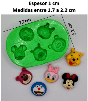 Molde figuras animadas REF. J1061