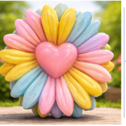 Molde de Girasol con Corazon REF. J1085