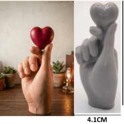 Molde de Corazon Coreano 3D REF. J1094