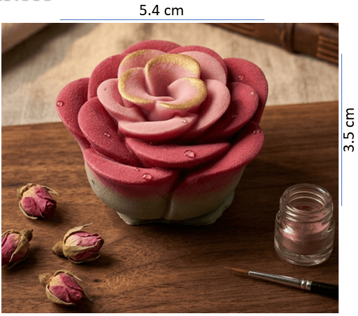 Molde de Silicona de Rosa REF. J1095