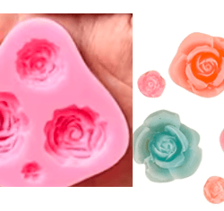 Molde de Rosas x4 UND REF. J1127