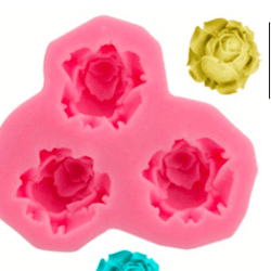 Molde de Rosas Mini x 3 REF J.1128