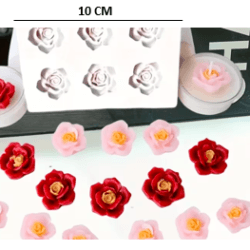 Molde de Rosas x6 UND REF J.1131