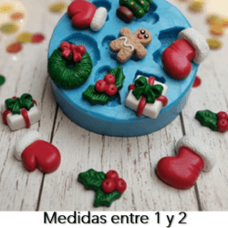 Molde de silicona de figuritas Mini Navidad REF. J857