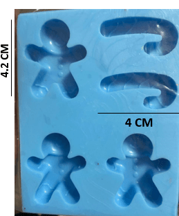 Molde de silicona Galletas y bastones x3 REF. J336