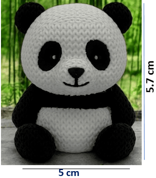 Molde de silicona de Oso Panda tejido Ref. 1167