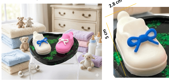 Molde de silicona de Zapato baby Ref. 1189