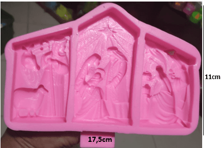 Molde de silicona de navidad nacimiento REF. 1257